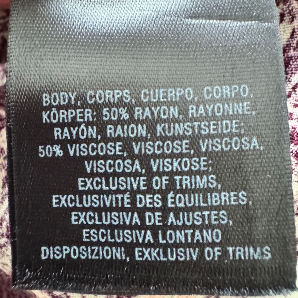 Anthropologie Maeve Merlot Floral Long Sleeve Monaco Dress Size XS - Picture 9 of 9